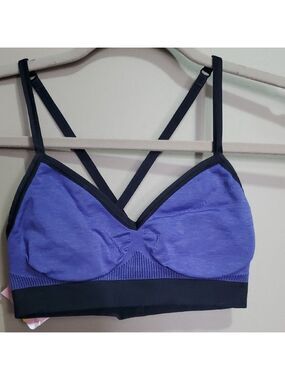 Lululemon Purple and Black Women's Bralette Size 2